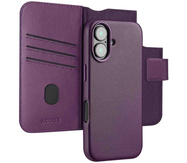 Accezz Leather Bookcase 2-in-1 met MagSafe