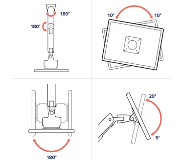 Ergotron HX ARM WITH VERY HEAVY DUTY PIVOT WALL