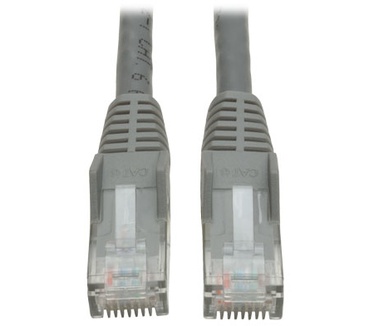 Tripp-Lite Cat6 Gigabit Snagless Molded Patch Cable (RJ45 M/M) - Gray, 20-ft.