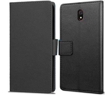 qMust Xiaomi Redmi 8A Wallet Hoesje Zwart
