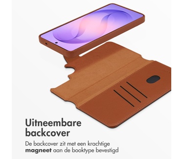 Accezz Leather Bookcase 2-in-1 met MagSafe Samsung Galaxy S26 Ultra - Sienna Brown