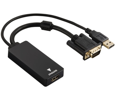 Hama USB/VGA - HDMI, M/F