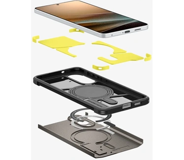Spigen Galaxy S25 Edge Case Tough Armor AI (MagFit) Grijs