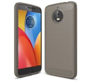 qMust Motorola Moto E4 Plus Rugged TPU Hoesje Grijs