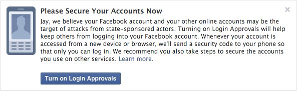 Facebook notificatie staatshackers