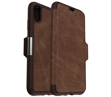Otterbox Strada Premium Leather Folio Case (iPhone XS Max) Bruin