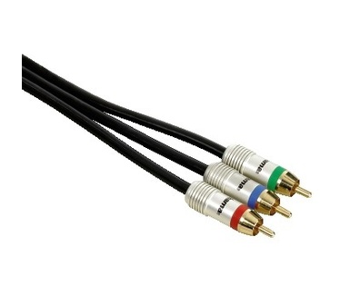 Hama YUV Connection Cable 3 RCA (phono) Plugs - 3 RCA (phono) Plugs, 1.5 m