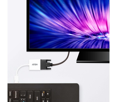 Aten DisplayPort/DVI Adapter Wit