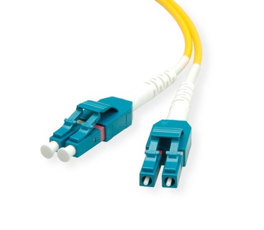 Roline Glasvezelkabel duplex, single mode 9/125µm OS2, LC/LC, geel, 7 m