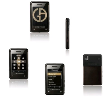 Samsung P520 Armani  Zwart