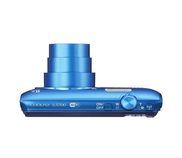 Nikon Coolpix S3700 Line Art Blauw