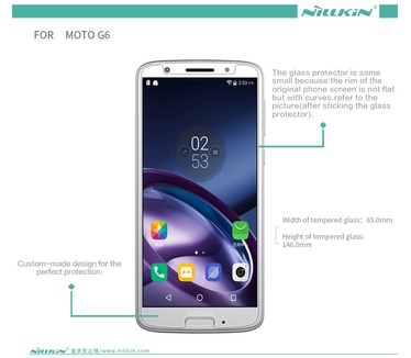 Nillkin DisplayFolio Tempered Glass 9H voor Motorola Moto G6