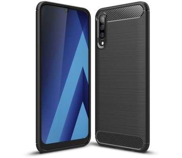 qMust Samsung Galaxy A70 Rugged TPU Case - Zwart