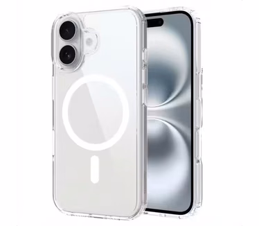Accezz Xtreme Impact Backcover met MagSafe voor Apple iPhone 16 Transparant