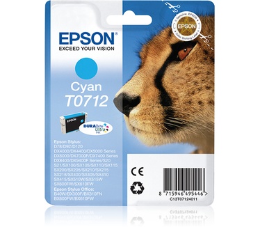 Epson inktpatroon Cyan T0712 DURABrite Ultra Ink