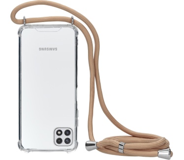 Mobiparts Lanyard Case Samsung Galaxy A22 5G (2021) Nude Cord