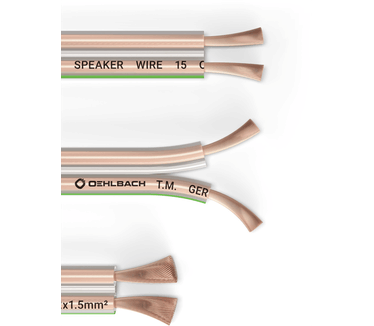Oehlbach Speaker Cable 2x1,50mm² clear 30m Spool