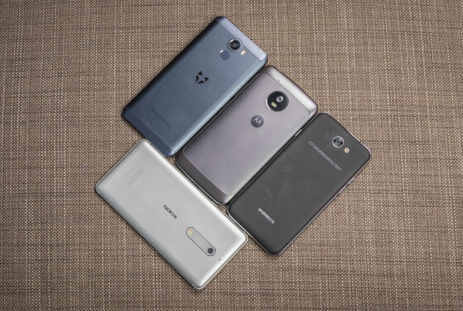 Nokia 5, Moto G5, General Mobile GM6 en Wileyfox Swift 2X