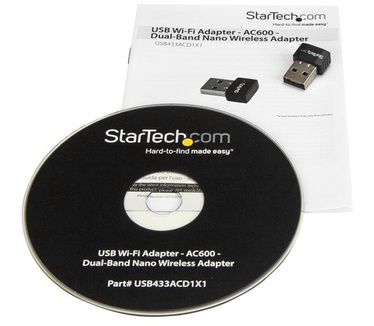 Startech.com USB Wi-Fi adapter AC600 Dual-Band Nano adapter draadloos