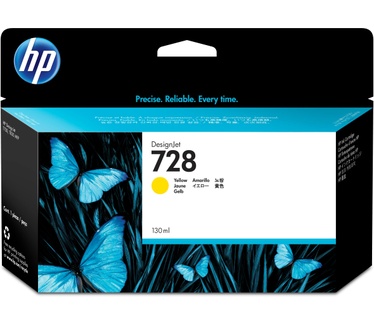 HP 728 gele DesignJet inktcartridge, 130 ml