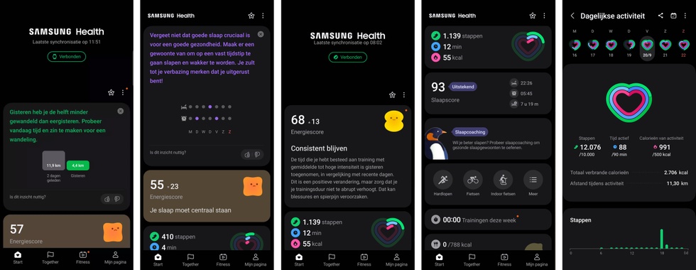 De Samsung Health app