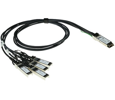 Skylane Optics 5 m QSFP+ - 4xSFP+ passieve DAC (Direct Attach Copper) Twinax breakout kabel gecodeerd voor Juniper JNP-QSFP-DACBO-5M