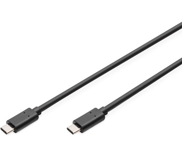 Digitus DIGITUS USB TYPE-C CABLE M/M 1.0M HIGH-SPEED UL BL Zwart