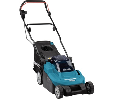 Makita DLM382CM2 2x 18V Grasmaaier 38cm 2x4,0Ah Accu met Duolader in Doos