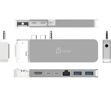j5create JCD395-N 4K60 Elite Pro USB4®-hub met MagSafe®-kit