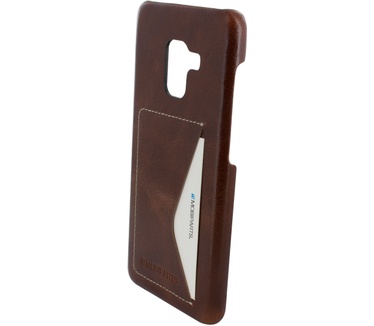 Mobiparts Excellent Backcover Samsung Galaxy A8 (2018) Oaked Cognac