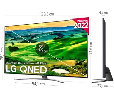 LG 55QNED816QA Zwart