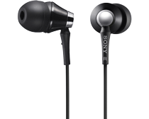 Sony MDR-EX76LB hoofdtelefoon zwart