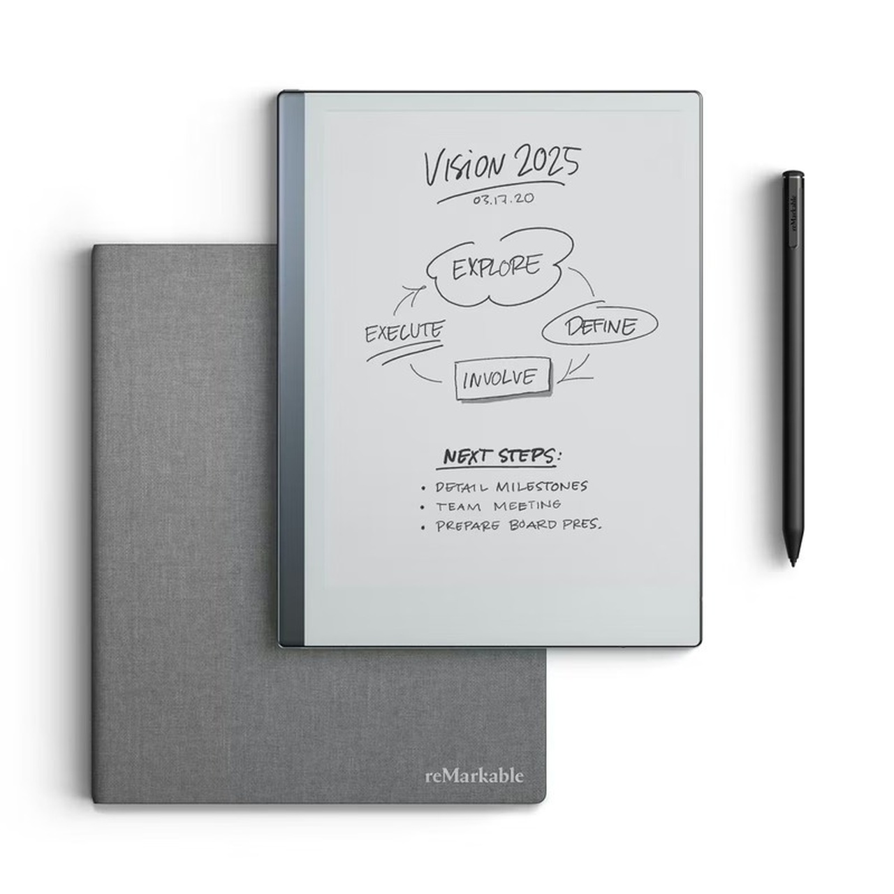 reMarkable 2 + Marker Plus + sleeve (wit) – ca. 10× gebruikt aangeboden ...