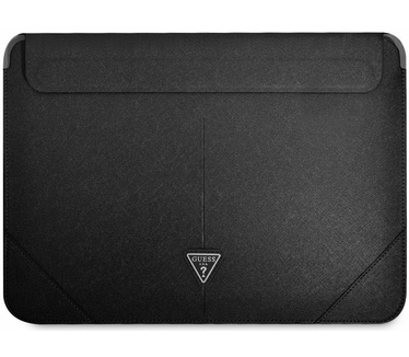 Guess Saffiano Laptoptas voor o.a. Apple MacBook (13"/14") Zwart Zwart