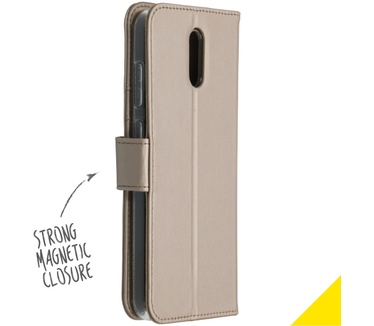 Accezz Wallet Softcase Bookcase Nokia 2.3 - Goud (2.3) Goud