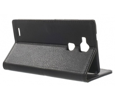 Kees Lederlook Portemonnee Hoesje Ascend Mate 7 - Zwart