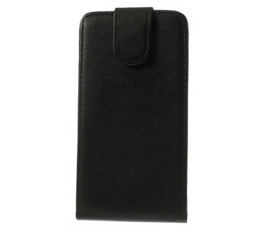Kees Lederlook Flip Hoesje Alcatel One Touch Pop C7 - Zwart