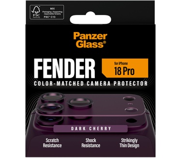 PanzerGlass PanzerGlass® Fender Camera Protector Dark Cherry iPhone 2026 Pro