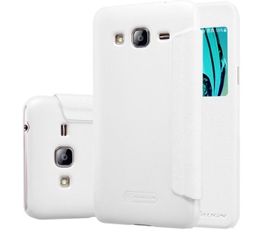 Nillkin Sparkle S-View Book Case Samsung Galaxy J3 (2016) - Wit