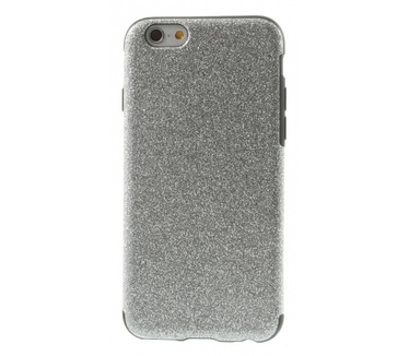 Kees Glitter Gel Hoesje Apple iPhone 6 - Zilver