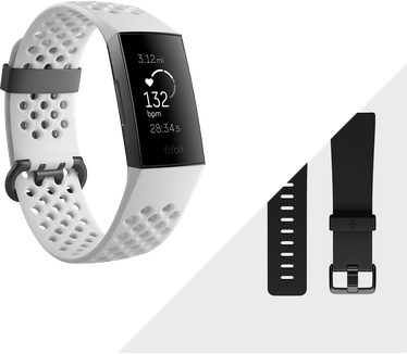 Fitbit Charge 3 Zwart (Wit)