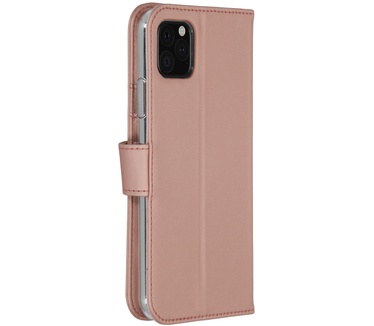 Accezz Wallet Softcase Bookcase iPhone 11 Pro Max - Rosé Goud