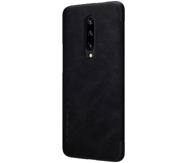 Nillkin Qin PU Leather Book Case voor OnePlus 7 Pro - Zwart  Zwart