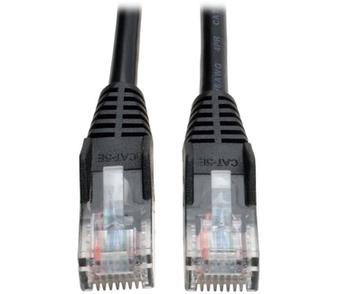 Tripp-Lite Cat5e 350MHz Snagless Molded UTP Patch Cable (RJ45 M/M) - Black, 2.13 m (7-ft.)