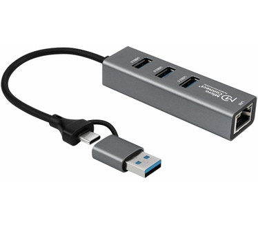Microconnect USBHUB-RJ45-2IN1