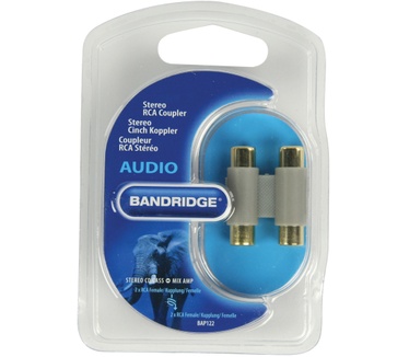 Bandridge BE BLUE Stereo RCA Coupler
