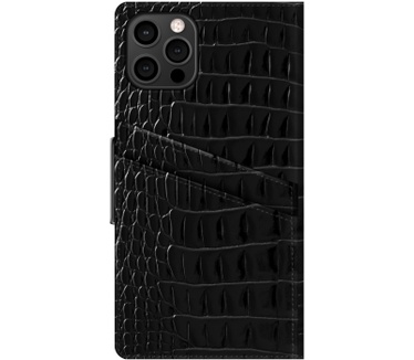 iDeal of Sweden Neo Noir Croco (iPhone 12/12 Pro) Zwart
