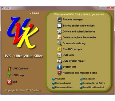 UVK 2.6.0 screenshot (481 pix)