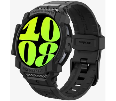 Spigen Rugged Armor Pro Case Samsung Galaxy Watch7 40mm Zwart