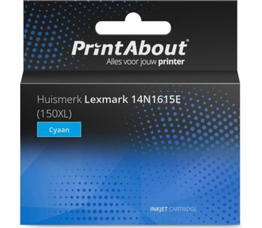 PrintAbout Huismerk Lexmark 14N1615E (150XL) Inktcartridge Cyaan Hoge capaciteit
